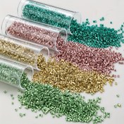 Resim 1.6mmx1.3mm Sulama Gümüş Antika Boncuk Küçük Boy Boncuklu Dikiş Dokuma Ham Malzemeler DIY Takı Yapımı El Sanatları 