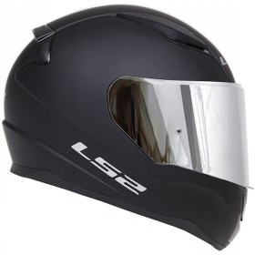 Resim Ls2 Rapid 2 Mat Si̇yah Fullface Motosi̇klet Kaskı Gri̇ Camlı 