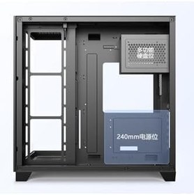 Resim Anunnaki Gaming Boş Kasa Temperli Cam Şeffaf 42x28cm Bilgisayar Kasası 425x280x420mm 