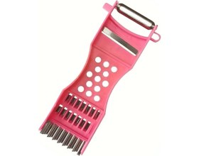 Resim 3 Adet 6 Fonksiyonlu Sebze Meyve Soyucu Jülyen Soyucu Patates Dilimleyici Cips Patates Doğrayıcı 