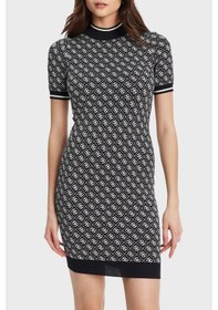 Resim Guess Bayan Elbise W3yk39 Z37k0 Fbcf Siyah Siyah 