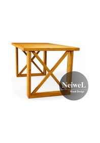 Resim Neiwel Vean Doğal Ahşap Toplantı Masası x 120 x 240 Açık Ceviz 
