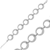 Resim Bracelet créole en argent pour femme 