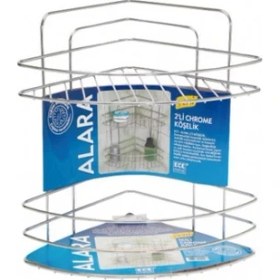 Resim Modatools Banyo Köşe Metal 2 Li Raf 699 