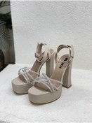 Resim NUR KARACA 23y3284 Platform Taşlı 14cm Topuklu Ayakkabı Kadın 