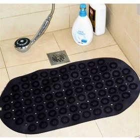 Resim Dln Shop 2 Adet Masajlı Silikon Banyo Paspası Vantuzlu Banyo Ve Duş Kaydırmazı Siyah 