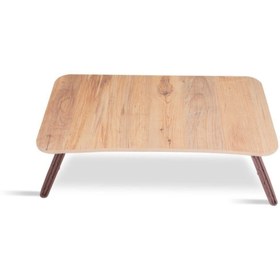 Resim Jest Dekor Konsept Laptop Sehpa Çalışma Kahvaltı Masası Ceviz 