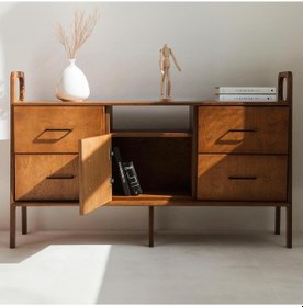 Resim Woodesk Oasis, Ahşap, Dolap Ve Konsol, 140x90, Tik Renk 