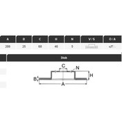 Resim YAVUZSAN 36168 Fren Diski Passat 96-05 1,8-1,9TDIsuperb 02-08A4 95-A6 94- (288×25×5Dl)Havalı Ad. 