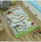 Resim Zooturak Peluş Çocuk Matı Zebra Zou 100cm x 150cm 