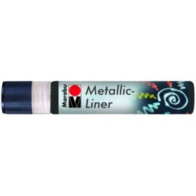 Resim Marabu Metallic Liner Boyutlu Boncuk Boyası 25ml 779 Grafit 