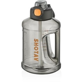 Resim Shotay ST-6291 1500ml Siyah Pipetli Matara 