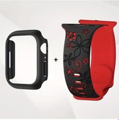 Resim Sunshine022 2 Adet Kadın Su Geçirmez Ayarlanabilir Spor Bileklik Ve Pc Kasa İwatch 40-46mm Aksesuar 