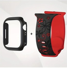 Resim Sunshine022 2 Adet Kadın Su Geçirmez Ayarlanabilir Spor Bileklik Ve Pc Kasa İwatch 40-46mm Aksesuar 