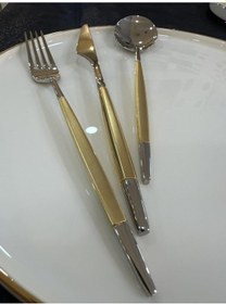 Resim Aryıldız Qubra Prestige Mat Gold 84 Parça Çatal Kaşık Bıçak Takımı 