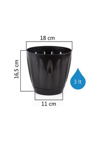 Resim Serinova Papatya Tabaklı Saksı 3 Lt 
