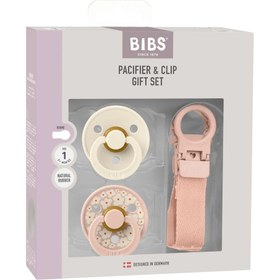 Resim Bibs Colour Kauçuk Emzik Askılı Hediye Set Blush 
