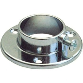 Resim Ayder Yuvarlak Metal Askı Flanşı Vidalı Krom Q25 (2 Adet ) 