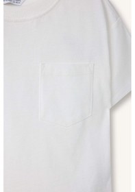 Resim Defacto Erkek Bebek Bisiklet Yaka Basic Düz Kısa Kollu Tişört B7005a526smer105 Ekru-er105 