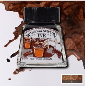 Resim Winsor & Newton Drawing Ink Çini Çizim Mürekkebi 469 Peat Brown 