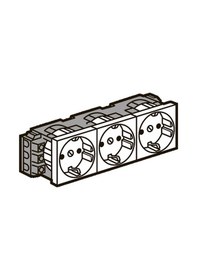 Resim 077603 Legrand Sistem Armada Serisi 3lü Şebeke Priz 