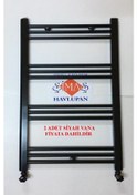 Resim 500x1000 Siyah Havlupan + 2 Adet Siyah Vanalı - 12 Borulu 
