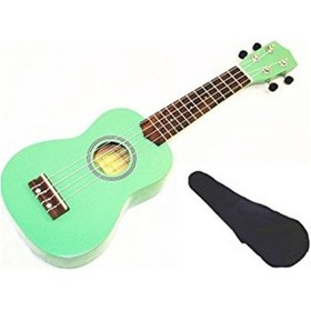 Resim Yeşil Renk Soprano Ukulele-Kılıf 
