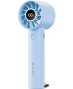 Resim Mini Taşınabilir Vantilatör Led Ekran Ve El Feneri 3 Hız Mavi, 