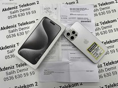 Resim Apple iPhone 15 Pro Max İkinci El TR | 256 GB | Beyaz İkinci El 11 AY GARANTİLİ NOKTA HATASIZ İPHONE 15PRO MAX 256BEYAZ AKDENİZ2