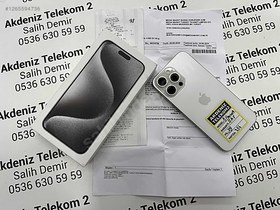 Resim Apple iPhone 15 Pro Max İkinci El TR | 256 GB | Beyaz 
