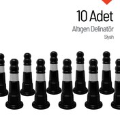 Resim İleri Trafik 10'lu Altıgen Delinatör Seti, Esnek Duba 