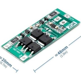 Resim 2S 20A Lityum Batarya BMS Koruma Kartı Balans Versiyon Pil Li-io 