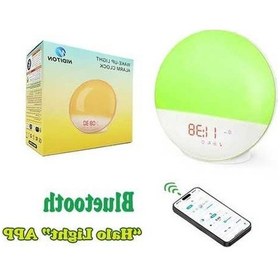 Resim Createtech Akıllı Uyan Işık Çalar Saat Dijital Masa Saati Doğal Seslerle Yenilikçi Tasarım Whıte 