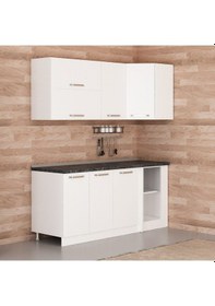 Resim Minar 185cm Köşe Mutfak Dolabı - Beyaz K185-b3 