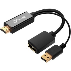 Resim Qgeem QG-HD01 HDMI To Display Port Dönüştürücü 