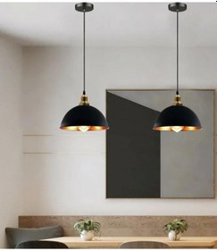 Resim Mylights 30cm Metal Sarkıt Avize Rustik Retro Vintage Avize Tek Fiyatıdır Siyah 