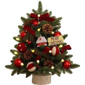 Resim Noel Ağacı Küçük Noel Ağacı Masaüstü Yapay Noel Ağacı Süslemeleri İç Mekan Noel'i Gösterildiği Gibi 