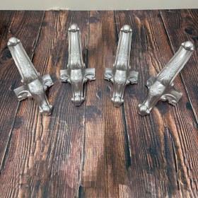 Resim Çt Çeyizci Tekstil Plastik Ayak Gümüş Renk 4 Adet 