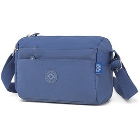 Resim Smart Bags Günlük Küçük Boy Su Geçirmez Hafif Krınkıl Kumaş Kadın Çapraz Çanta Mavi 
