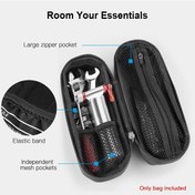 Resim Padalink Bisiklet Tamir Aleti Kutusu, Sert Kapaklı Çantası, Taşınabilir Depolama Kutusu, Bisiklet Malzemeleri Erişim Kolaylığı Sağlar Siyah 