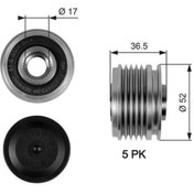 Resim GATES Alternator Kasnagı Mercedes W169 W245 