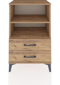 Resim Hyperion Komodin 2 Raflı 2 Çekmeceli 60x44x96 Çam-çam Çam 