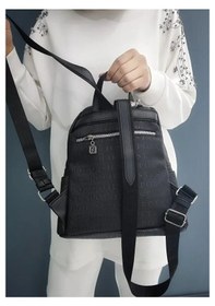 Resim Just Polo Kadın Günlük Kullanıma Uygun Büyük Boy Sırt Çantası Siyah 