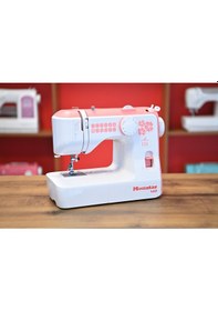 Resim Moonstar Ev Tipi Düz Dikiş Makinesi 12 Desenli / Model 588 Pembe 