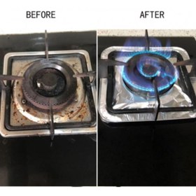 Resim OZCMAX 40 Adet Kare Ocakk Üstü Yağ Koruyucu Alüminyum Levha 23*23 cm (Yi) 