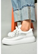 Resim Fox Shoes S274048509 Beyaz Taşlı Kadın Spor Ayakkabı Sneakers Beyaz 