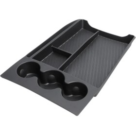 Resim Gorgeous Rivian R1T/R1S 2022-2024 Konsol Saklama Kutusu Aksesuarları Için Bardaklıklı Alt Orta Konsol Düzenleyici Tepsi (Yurt Dışından) 