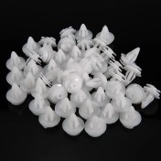 Resim Neevoyu Bmw Araçları İçin 50 Adet Plastik Klem 51411973500 - 14mm Baş Çapı, 18mm Gövde Uzunluğu, 7-8mm Delik Uyumlu 