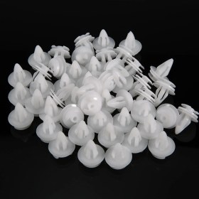 Resim Neevoyu Bmw Araçları İçin 50 Adet Plastik Klem 51411973500 - 14mm Baş Çapı, 18mm Gövde Uzunluğu, 7-8mm Delik Uyumlu 