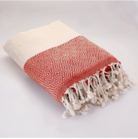 Resim Mulberry Ekonomik Peştemal %100 Pamuk Banyo Havlusu Kırmızı 